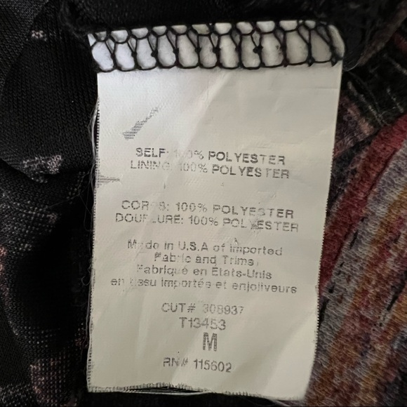 Lush Knot Front Floral Black Velvet Cami - Picture 3 of 7